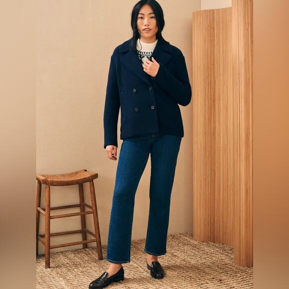 Faherty Atlantic Knit Peacoat Navy L - Picture 3 of 8